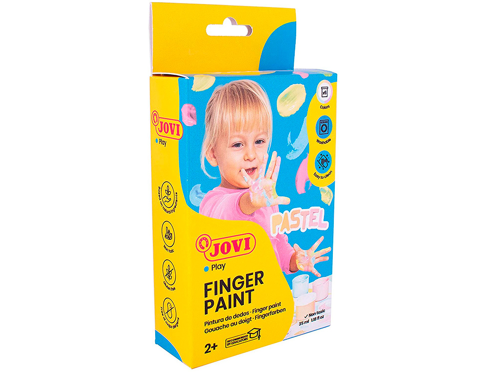 GOUACHE AU DOIGHT JOVI A BASE D'EAU COULEUR PASTEL 6 POTS DE 35 ML
