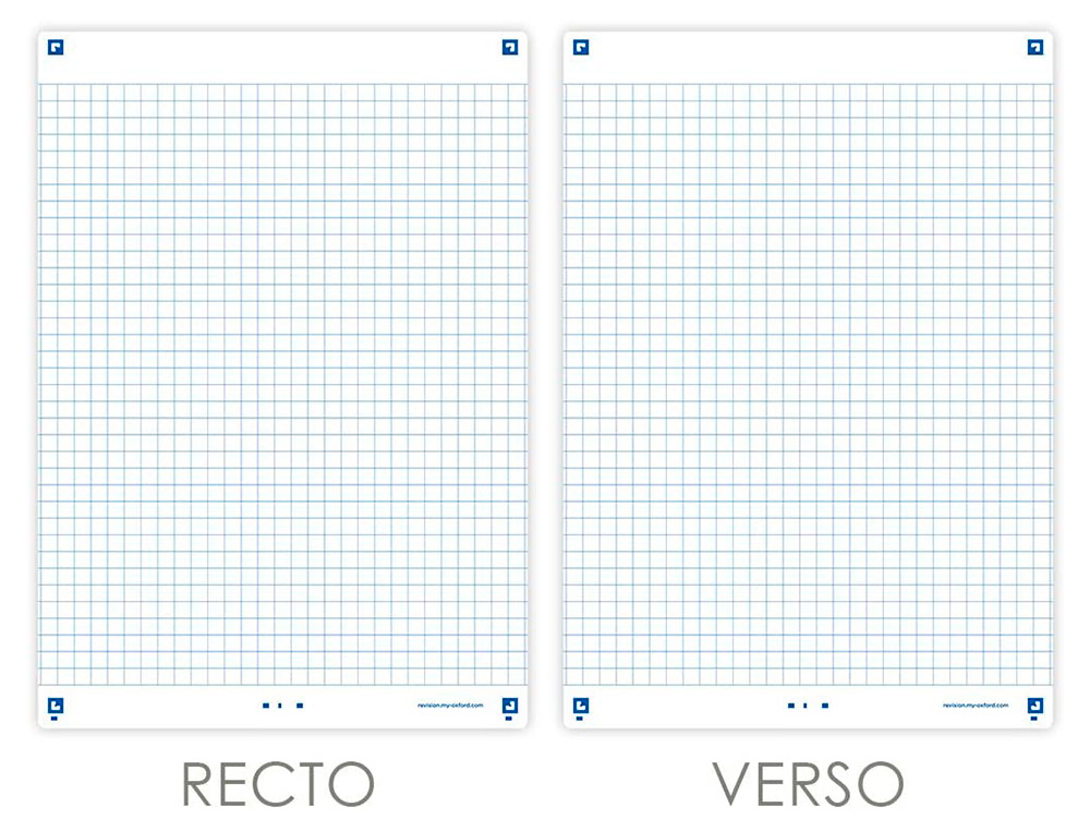 FICHES BRISTOL OXFORD REVISION 2.0 A5 PERFOREE 32   FICHES/FILM  Q5X5 CADRE BLANC
