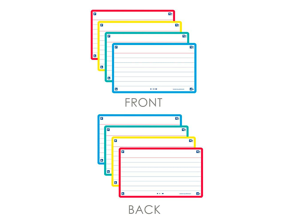 FICHES BRISTOL OXFORD FLASH 2.0 75X125MM 32 FICHES/FILM   L7MM CARTON ASSORTI