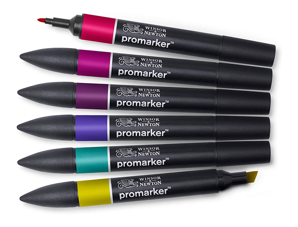 SET DE 6 PROMARKER WINSOR & NEWTON TON RICHES