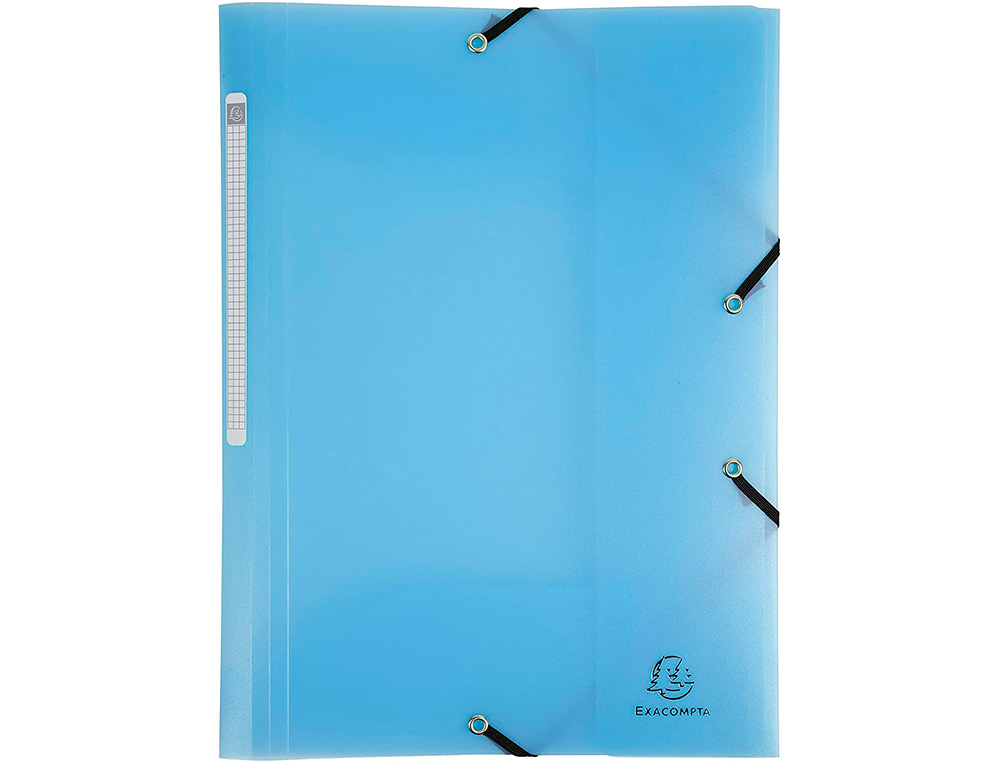 CHEMISE EXACOMPTA A ELASTIQUES 3 RABATS A4 POLYPROPYLENE CHROMALINE PASTEL