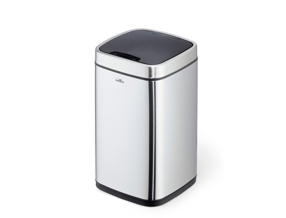 POUBELLE DURABLE A CAPTEUR AUTOMATIQUE ACIER INOXIDABLE A