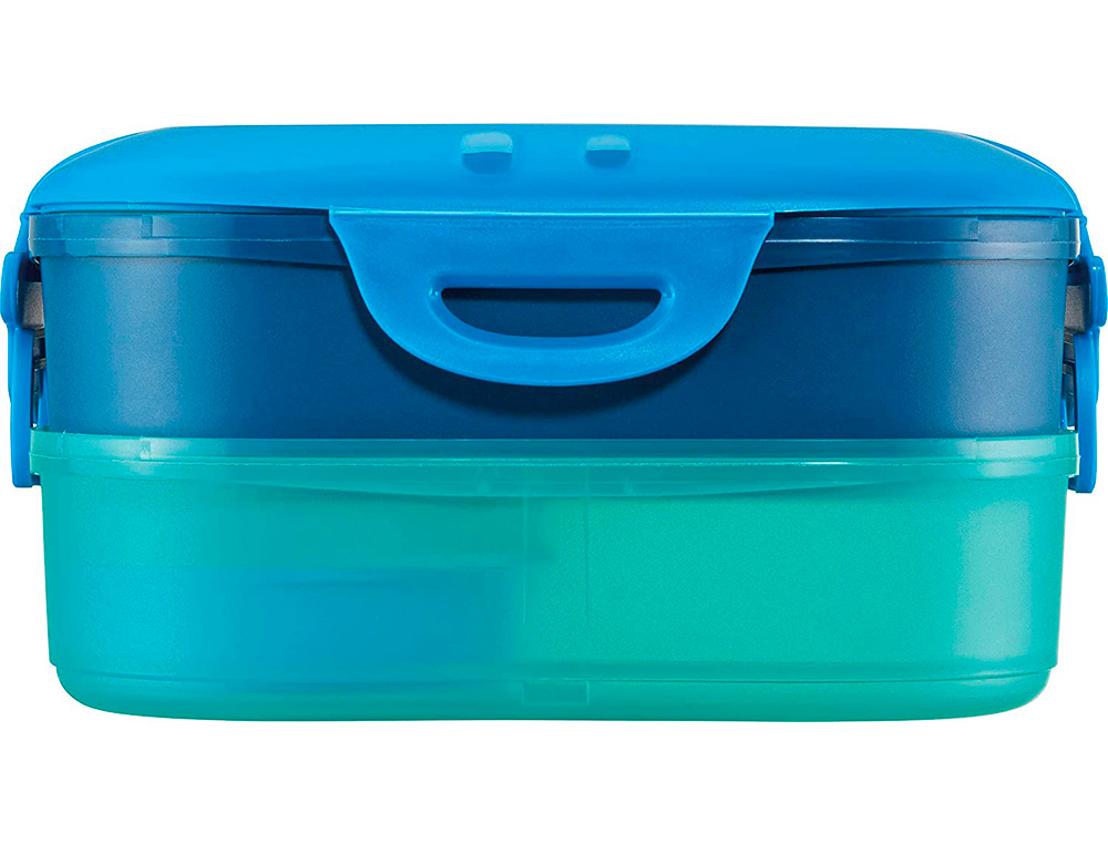 BOITE A DEJEUNER MAPED FIGURATIVE 3 EN 1 POUR ENFANT COLORIS BLEU