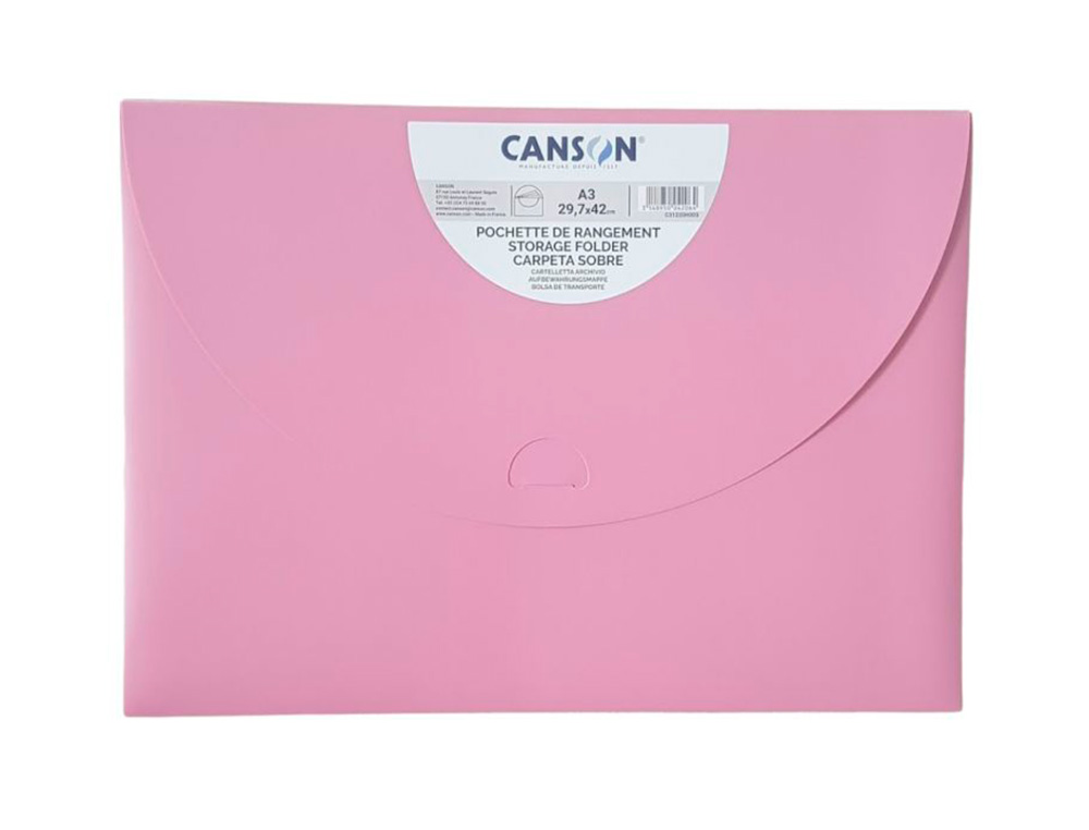 POCHETTE DE RANGEMENT CANSON 27X35CM 500 -                PASTEL ASSORTIES NEW