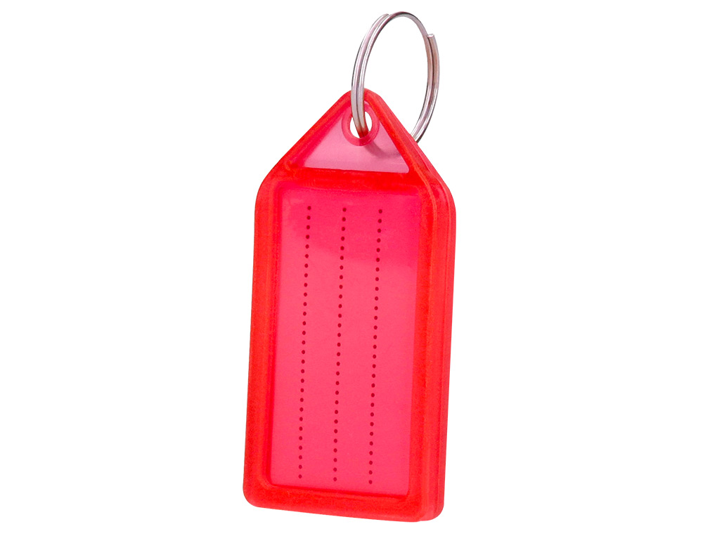 PORTE-CLES Q-CONNECT PORTE-ETIQUETTE PREMIUM       COLORIS ROUGE BOITE 40 UNITES