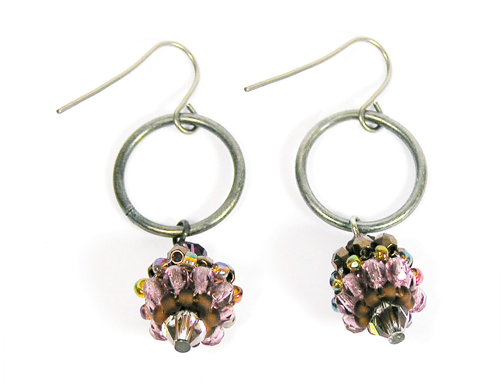 BOUCLE D'OREILLES METALLIQUES CROCHET HIPPIE OUVERT DORE 20X18MM PAQUET 10 UNITES