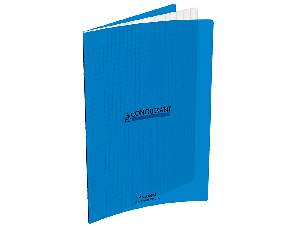 CAHIER CONQUERANT 240 X 320MM, 96 PAGES SEYES 90 G    POLYPROPYLENE COLORIS BLEU    MARINE