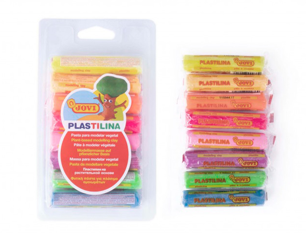 PATE A MODELER JOVI VEGETALE COULEUR NEON PACK DE 30
