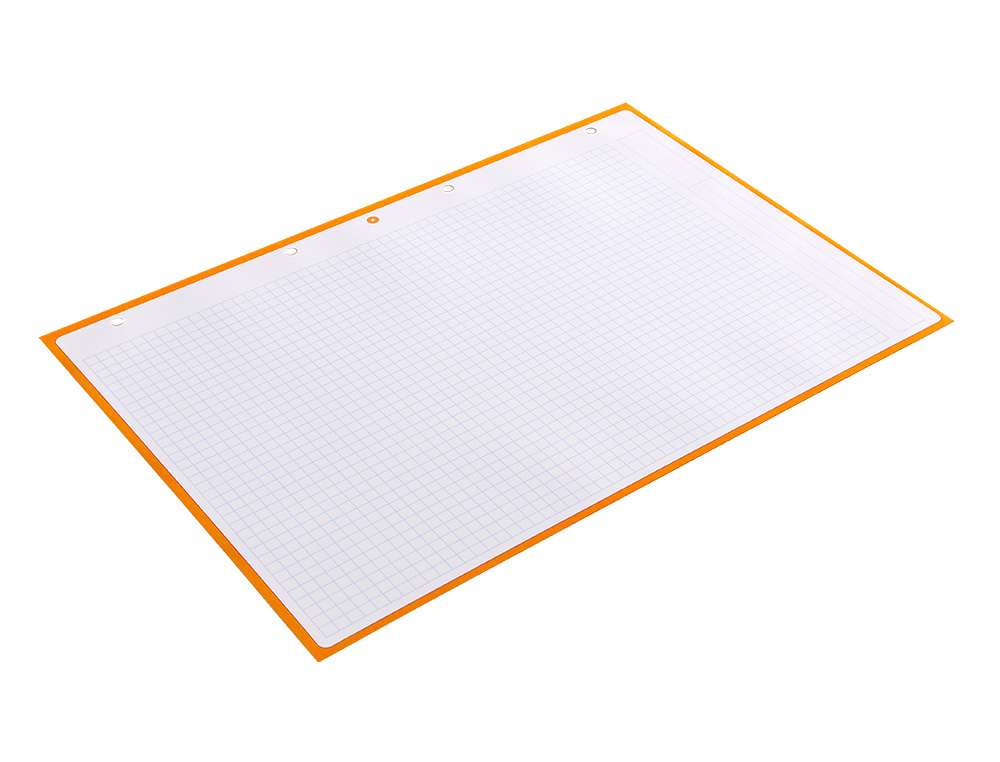 FEUILLET MOBILE ANTARTIK A4 80FEUILLES 90G QUADRILLAGE 5MM  4 TROUS BORD COLORIS JAUNE