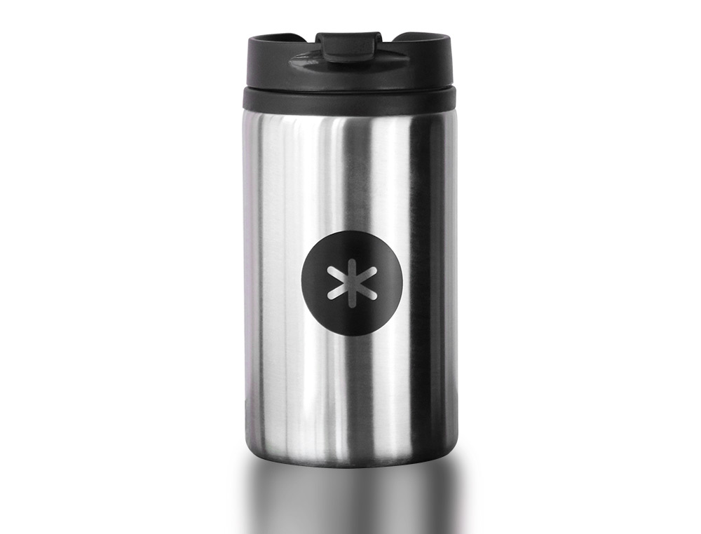 GOURDE ANTARTIK ACIER INOXYDABLE COUVERCLE DISTRIBUTEUR SYSTEME DE SECURITE 290 ML GRIS ACIER