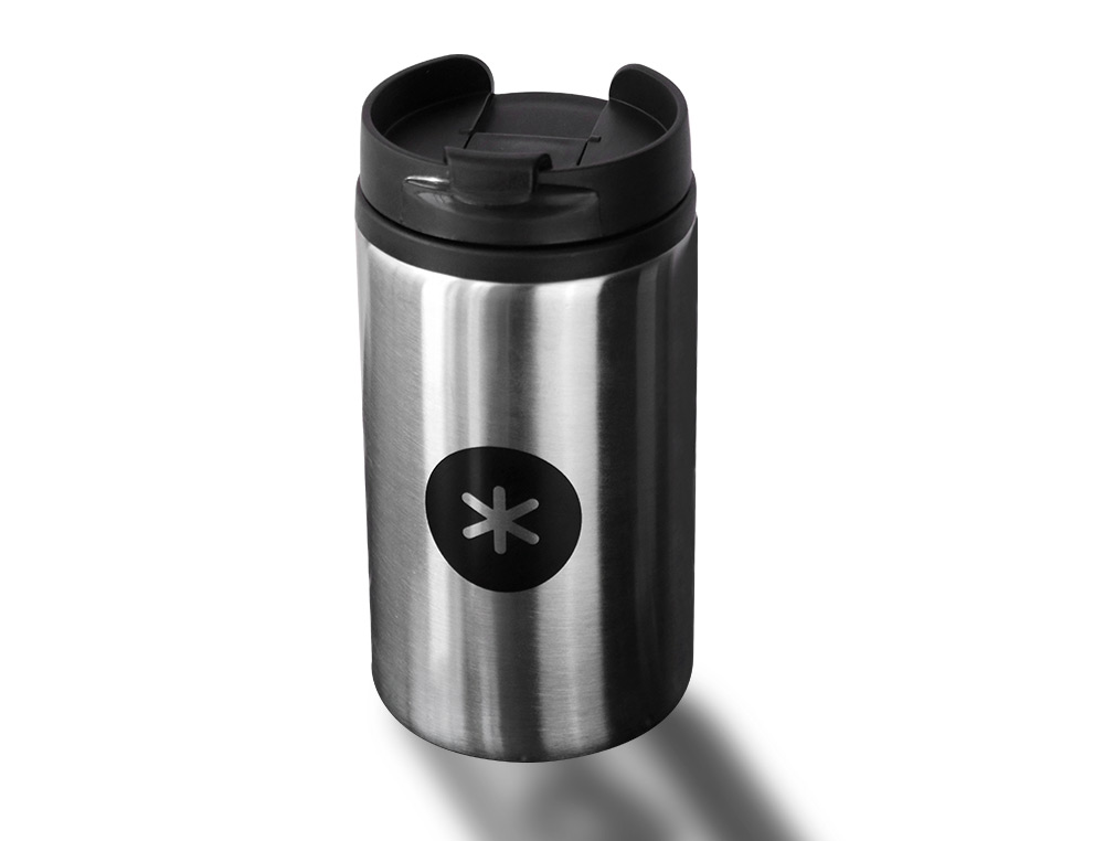 GOURDE ANTARTIK ACIER INOXYDABLE COUVERCLE DISTRIBUTEUR SYSTEME DE SECURITE 290 ML GRIS ACIER