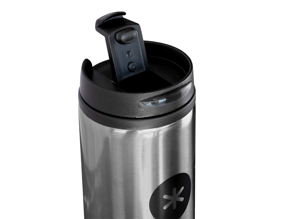 GOURDE ANTARTIK ACIER INOXYDABLE COUVERCLE DISTRIBUTEUR SYSTEME DE SECURITE 290 ML GRIS ACIER