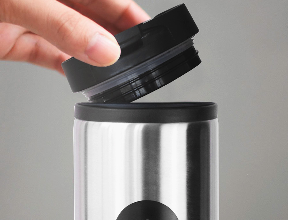 GOURDE ANTARTIK ACIER INOXYDABLE COUVERCLE DISTRIBUTEUR SYSTEME DE SECURITE 290 ML GRIS ACIER