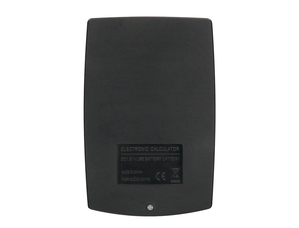 CALCULATRICE DE POCHE LIDERPAPEL XF01 8 CHIFFRES AVEC PILE 99X64X9 MM COLORIS NOIR