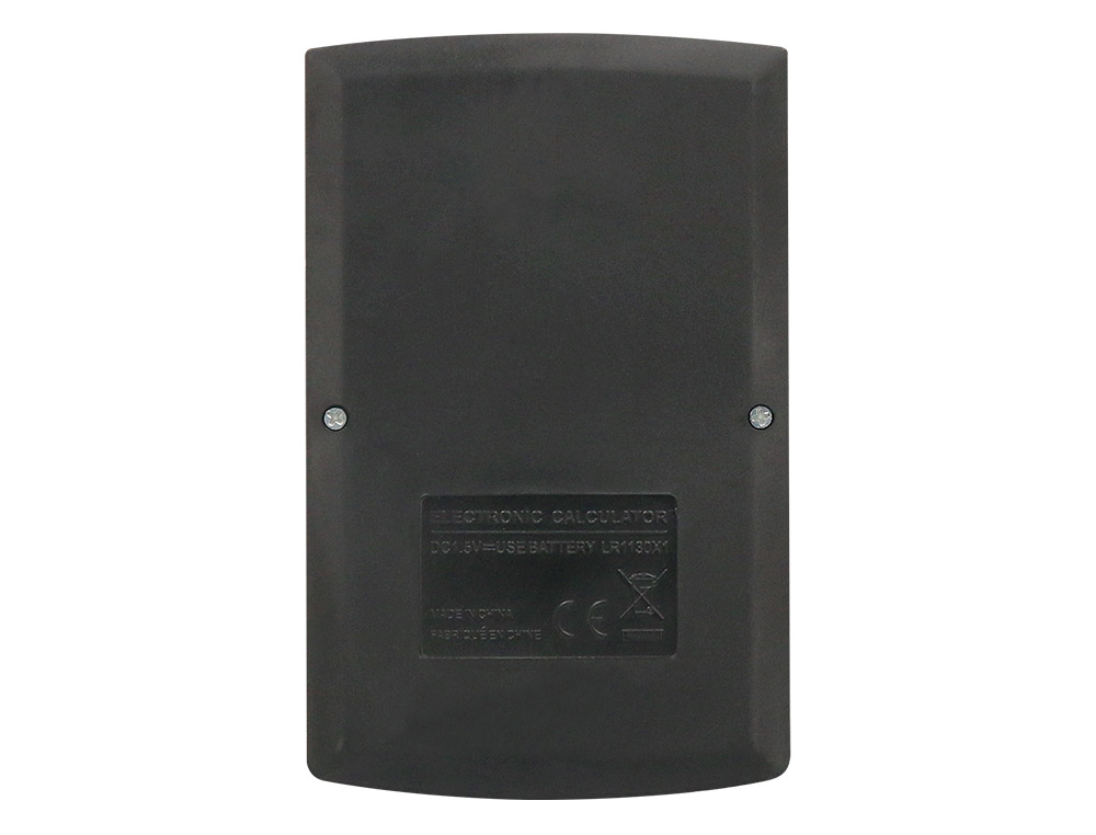 CALCULATRICE DE POCHE XF05 8 CHIFFRES SOLAIRE ET PILES 98X62X8 MM COLORIS NOIR
