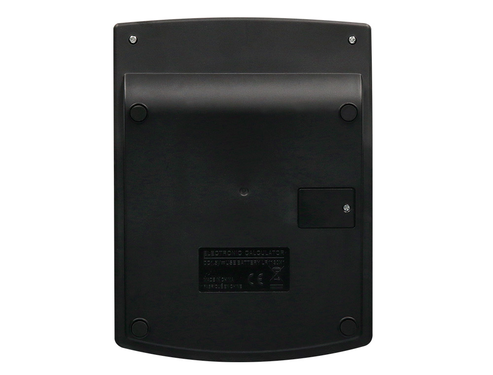 CALCULATRICE DE BUREAU LIDERPAPEL XF27 12 CHIFFRES TAXES SOLAIRE ET PILES COLORIS NOIR 155X115X25 MM
