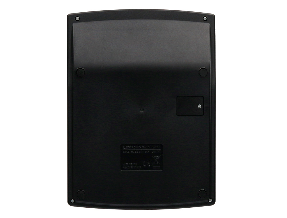 CALCULATRICE DE BUREAU LIDERPAPEL XF29 12 CHIFFRES TAXES SOLAIRE ET PILES COLORIS NOIR 190X140X30 MM