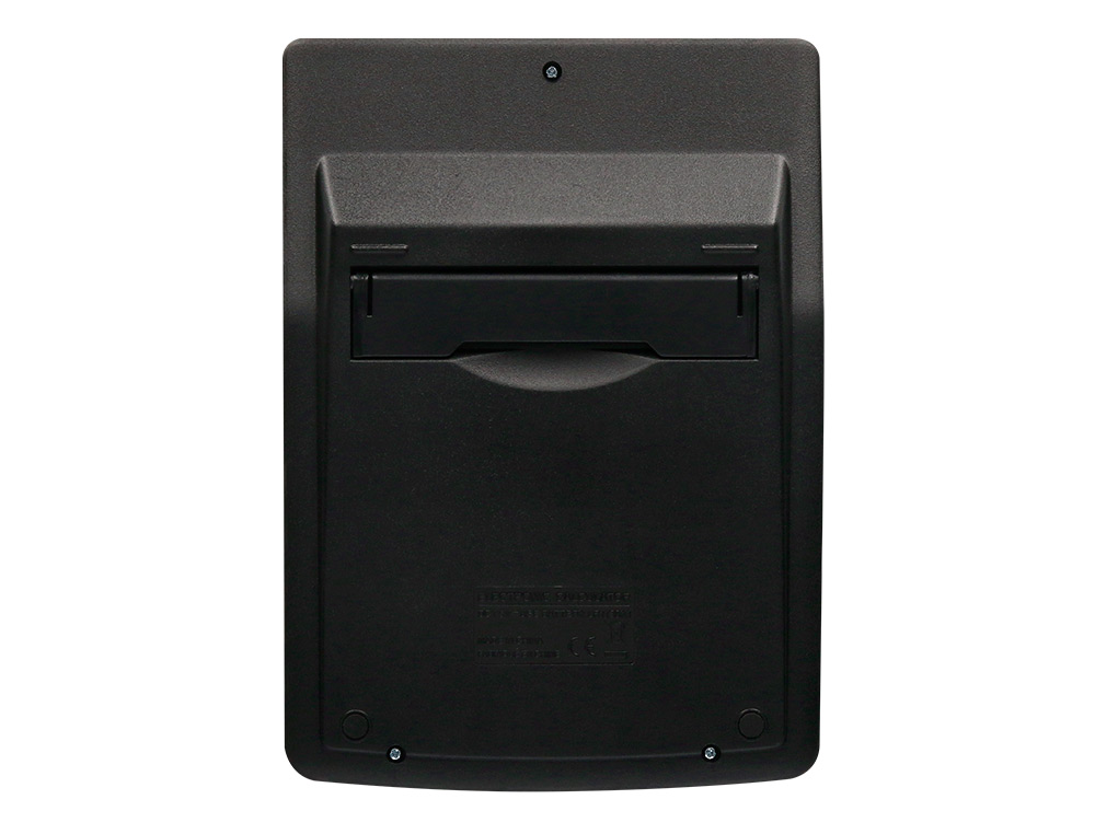 CALCULATRICE DE BUREAU LIDERPAPEL XF31 14 CHIFFRES   SOLAIRE ET PILES COLORIS NOIR 170X122X35 MM