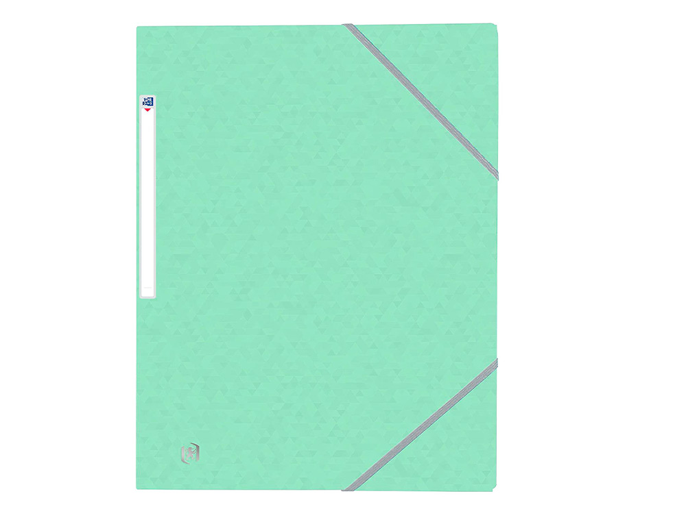 CHEMISE ELASTIQUE 3 RABATS OXFORD TOPFILE+ A4 VERT       PASTEL