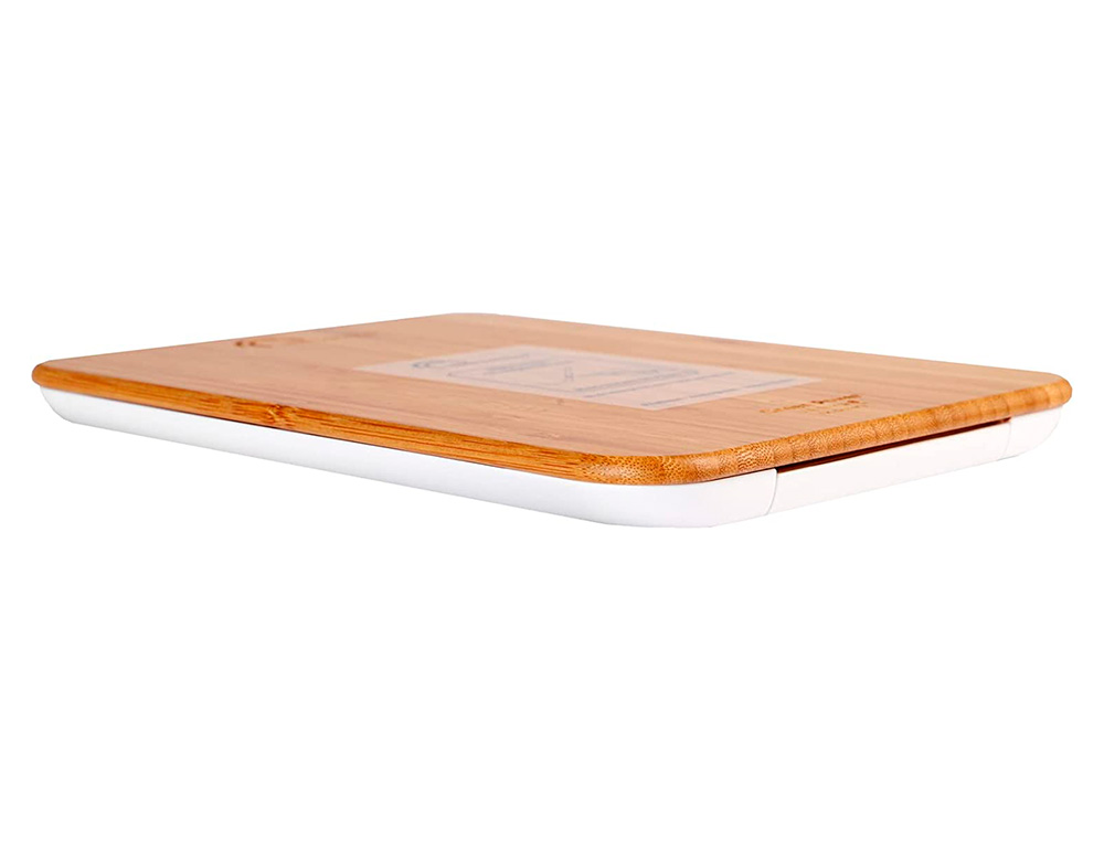 BALANCE 10KG/1G SLIDE BAMBOU AVEC BATTERIE RECHARGEABLE ET REMPLAABLE