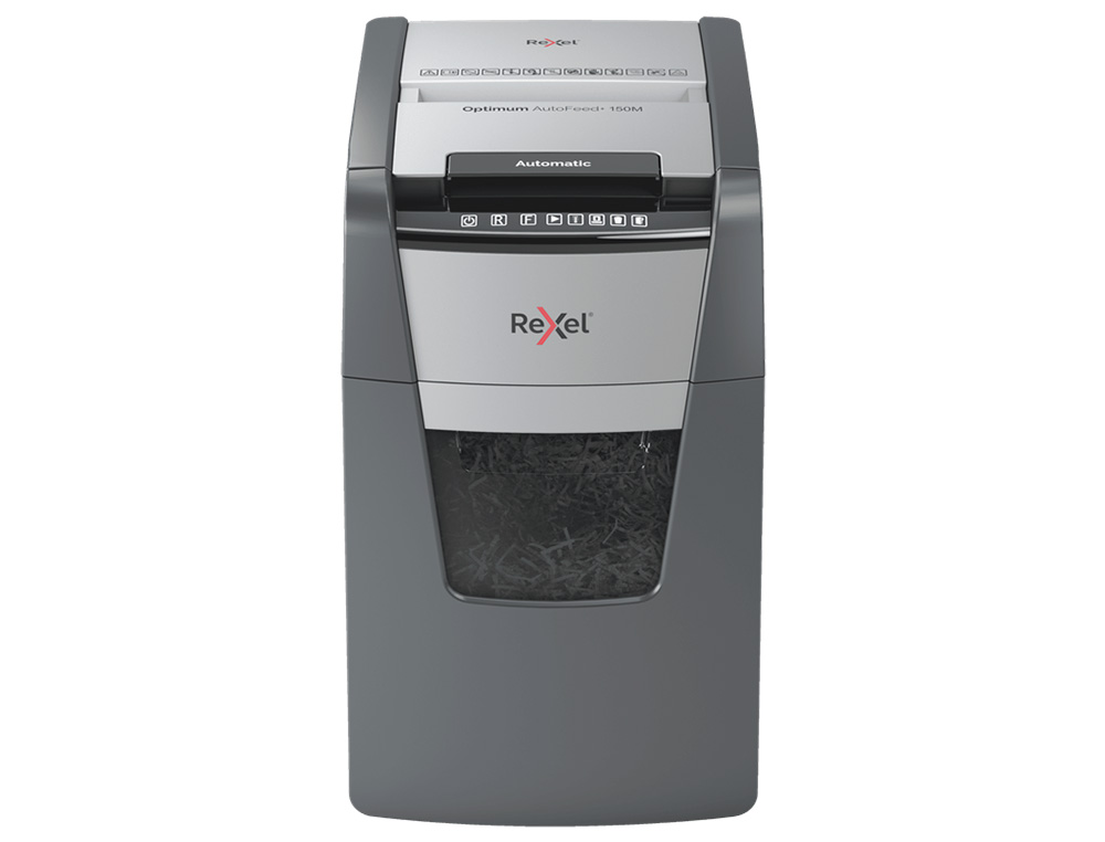 DESTRUCTEUR DE DOCUMENTS REXEL OPTIMUM AUTO+ COUPE MICRO 150F CORBEILLE DE 44L