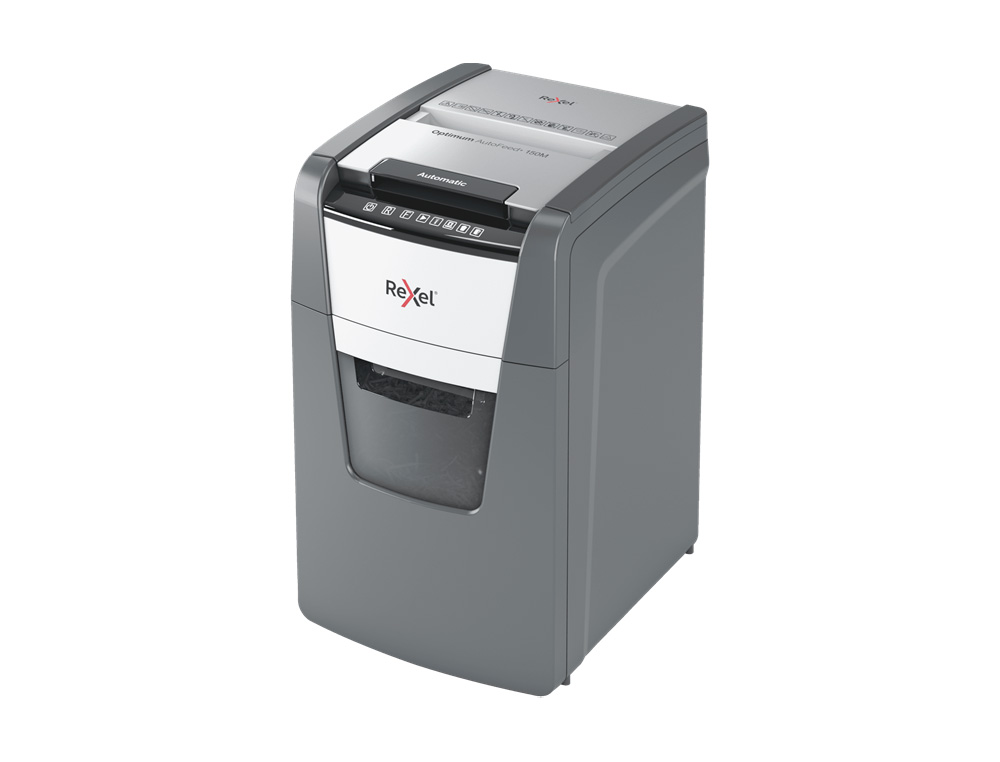 DESTRUCTEUR DE DOCUMENTS REXEL OPTIMUM AUTO+ COUPE MICRO 150F CORBEILLE DE 44L