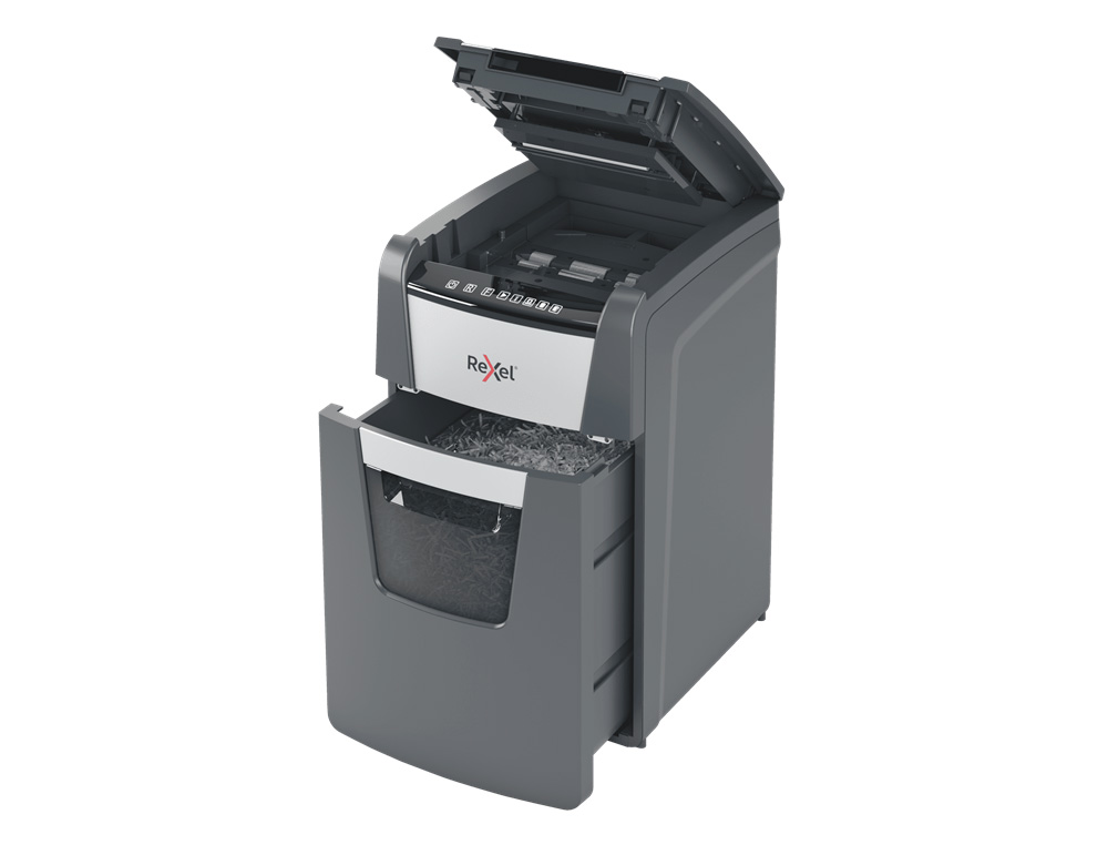 DESTRUCTEUR DE DOCUMENTS REXEL OPTIMUM AUTO+ COUPE MICRO 150F CORBEILLE DE 44L