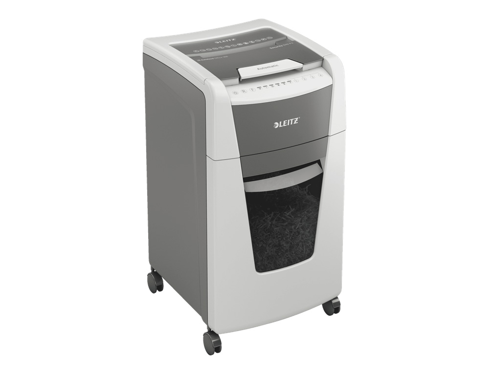 DESTRUCTEUR DE DOCUMENTS LEITZ IQ AUTO+ OFFICE COUPE CROISEE 300F CORBEILLE DE 60L