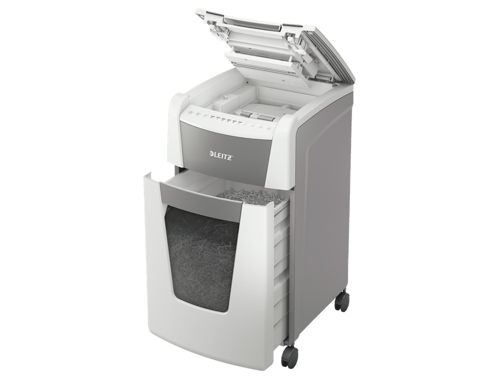 DESTRUCTEUR DE DOCUMENTS LEITZ IQ AUTO+ OFFICE COUPE CROISEE 300F CORBEILLE DE 60L