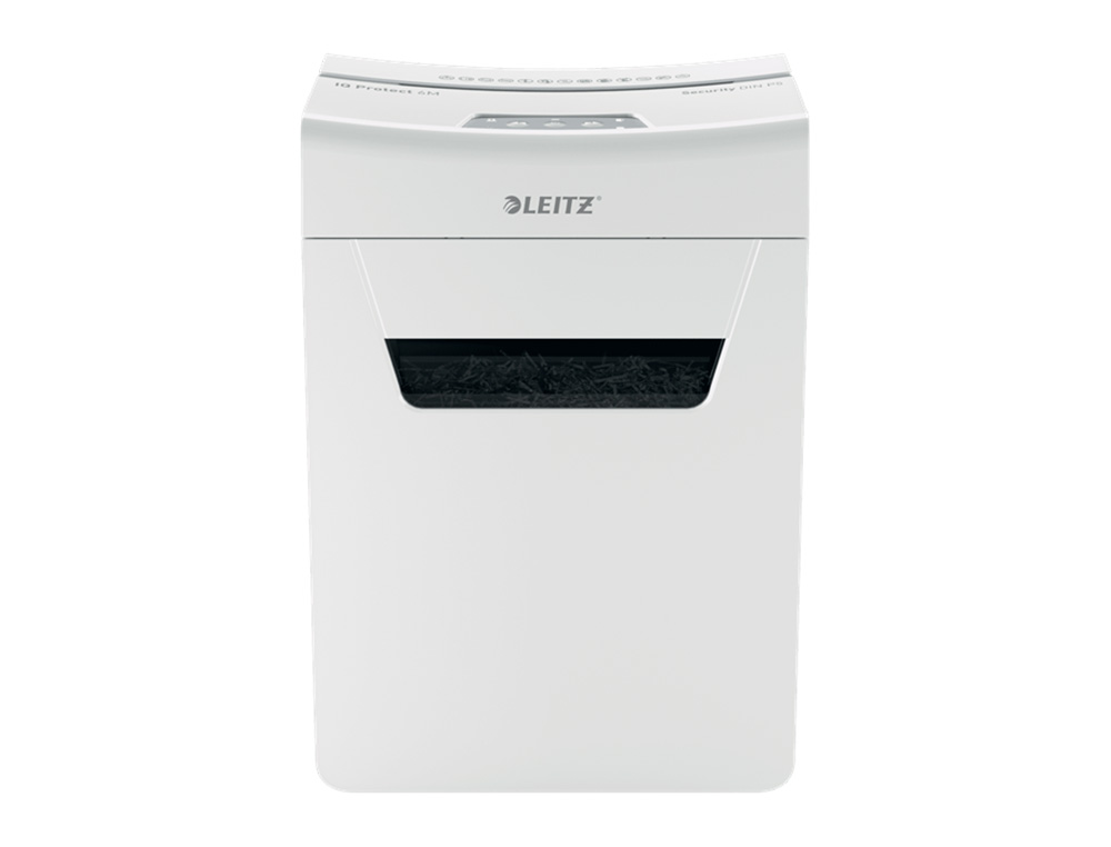 DESTRUCTEUR DE DOCUMENTS LEITZ IQ PROTECT 6 P5 COUPE   MICRO 6F CORBEILLE DE 10L