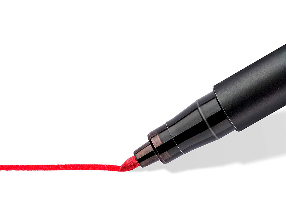 MARQUEUR STAEDTLER PERMANENT DRY SAFE LUMOCOLOR  317       POINTE MOYENNE 1MM COLORIS    ASSROTIS ETUI DE 14 FEUTRES