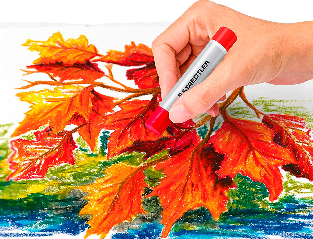 CRAYONS CIRE STAEDTLER  2420 EDITION DESIGN JOURNEY PASTEL A L HUILE COLORIS ASSORTIS    ETUI DE 12