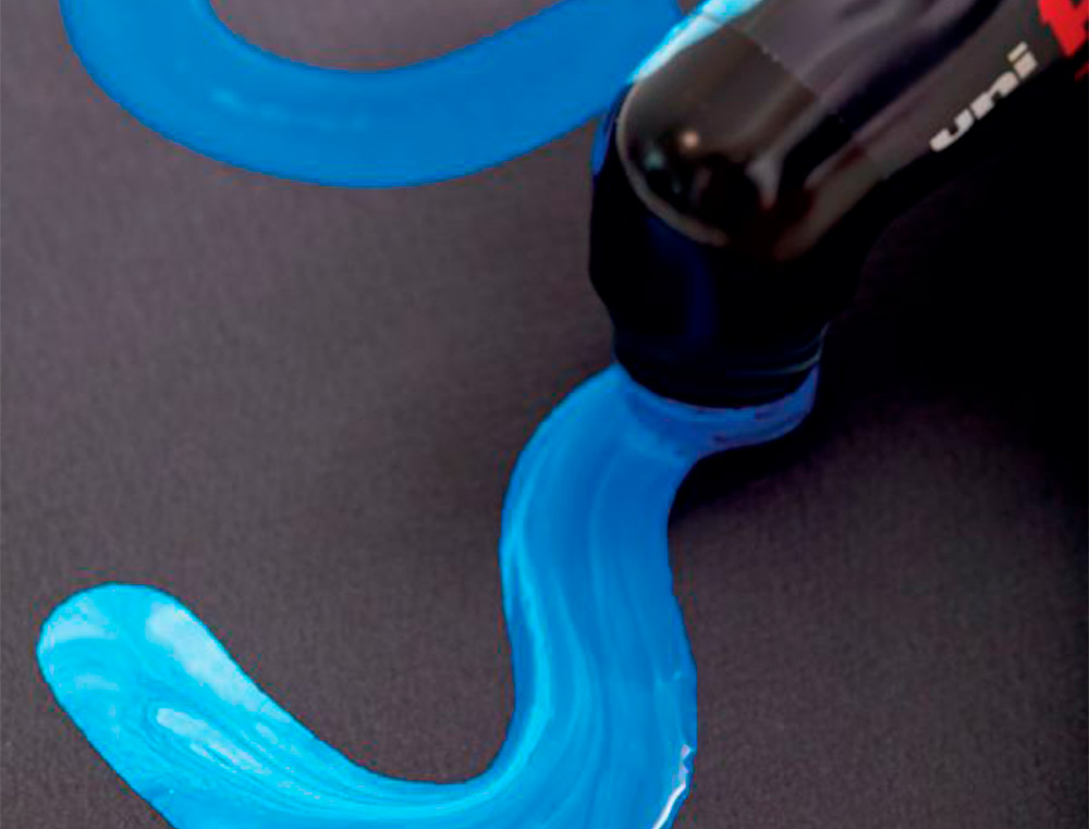 MARQUEUR POSCA PEINTURE POINTE RONDE COLORIS BLEU     CLAIR