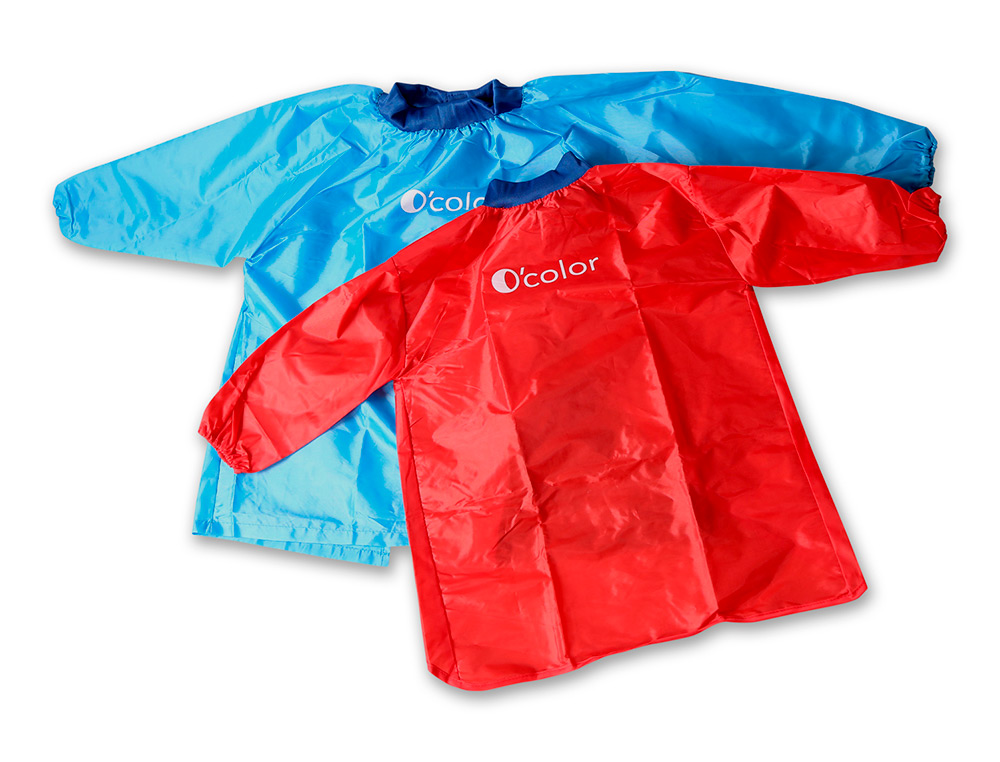TABLIER DE PROTECTION LAVABLE POUR ENFANT DE 2 4 ANS COULEUR ROUGE