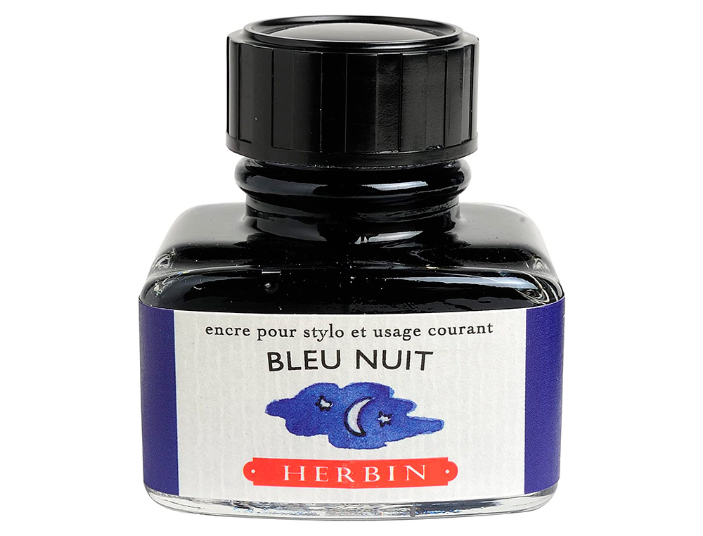 FLACON D'ENCRE J.HERBIN BLEU NUIT 30ML