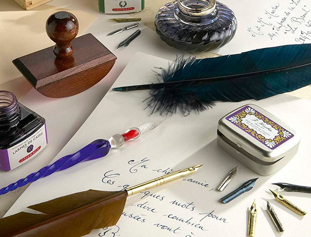 FLACON D'ENCRE J.HERBIN BLEU NUIT 30ML