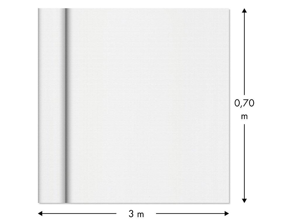 ROULEAU PAPIER KRAFT CLAIREFONTAINE BLANC 65GR     3MX0,70M