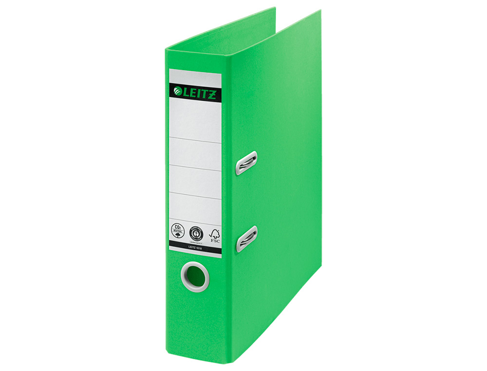 CLASSEUR LEVIER LEITZ ESSELTE RECYCLABLE A4 80X320X285 MM   VERT