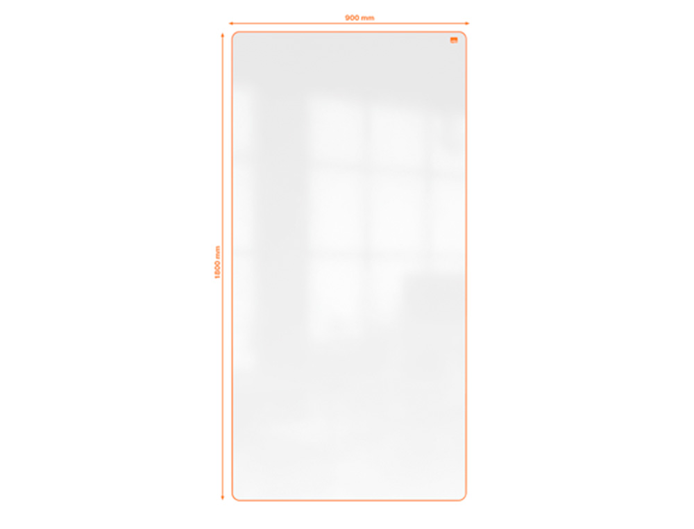 TABLEAU PORTABLE ESSELTE MAGNETIQUE DOUBLE FACE MOVE & MEET BLANC TOUR ORANGE 1800X900MM