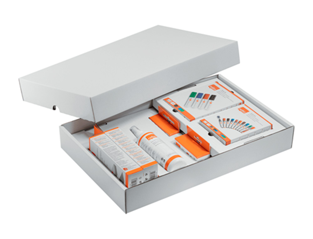 KIT D'ACCESOIRES TABLEAU BLANC ESSELTE 10 MARQUEURS 10 AIMANTS 32MM 2 EFFACEURS 1 SPRAY NETTOYAGE