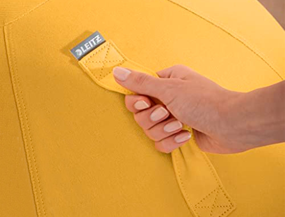 BALLON D'ASSISE ERGONOMIQUE LEITZ ERGO COSY ACTIVE JAUNE  65CM DIAMETRE