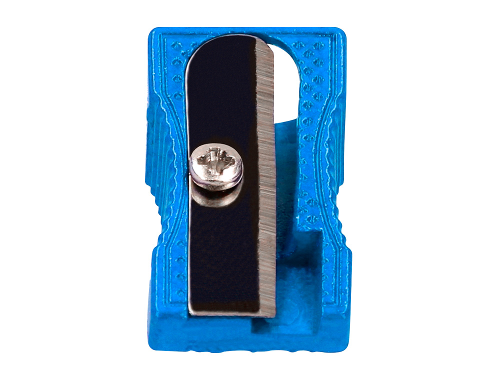TAILLE-CRAYON LIDERPAPEL METALLIQUE 1 USAGE COLORIS    BLEU