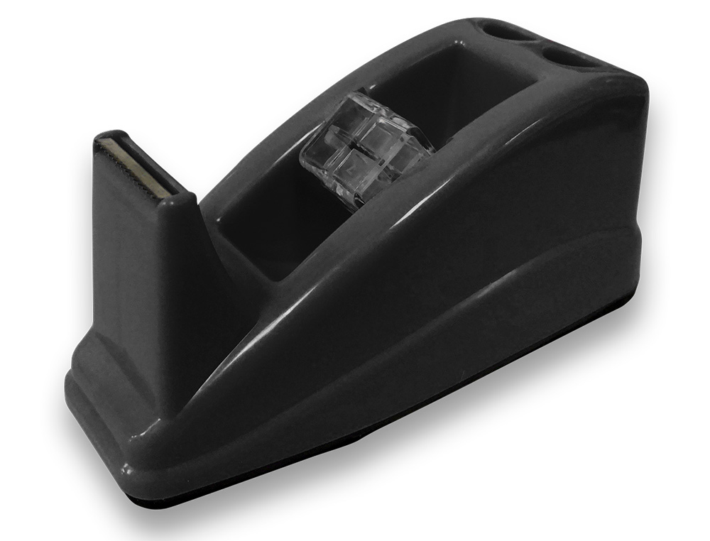 DEVIDOIR DE COMPTOIR DE RUBAN ADHESIF POUR ROULEAU DE 33M   135X58X60 MM COLORIS NOIR