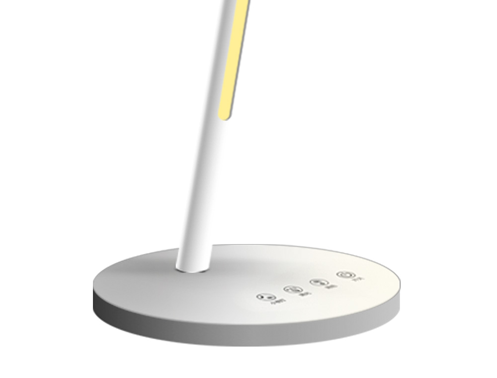 LAMPE DE BUREAU Q-CONNECT ABS TACTILE 6W 32 LED CCT         3000K-6300K 360LM E=1000LUX   COLORIS BLANC