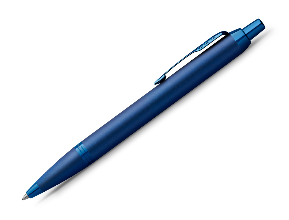 STYLO-BILLE PARKER IM MONOCHROME BLEU POINTE MOYENNE ENCRE BLEU ETUI CADEAU