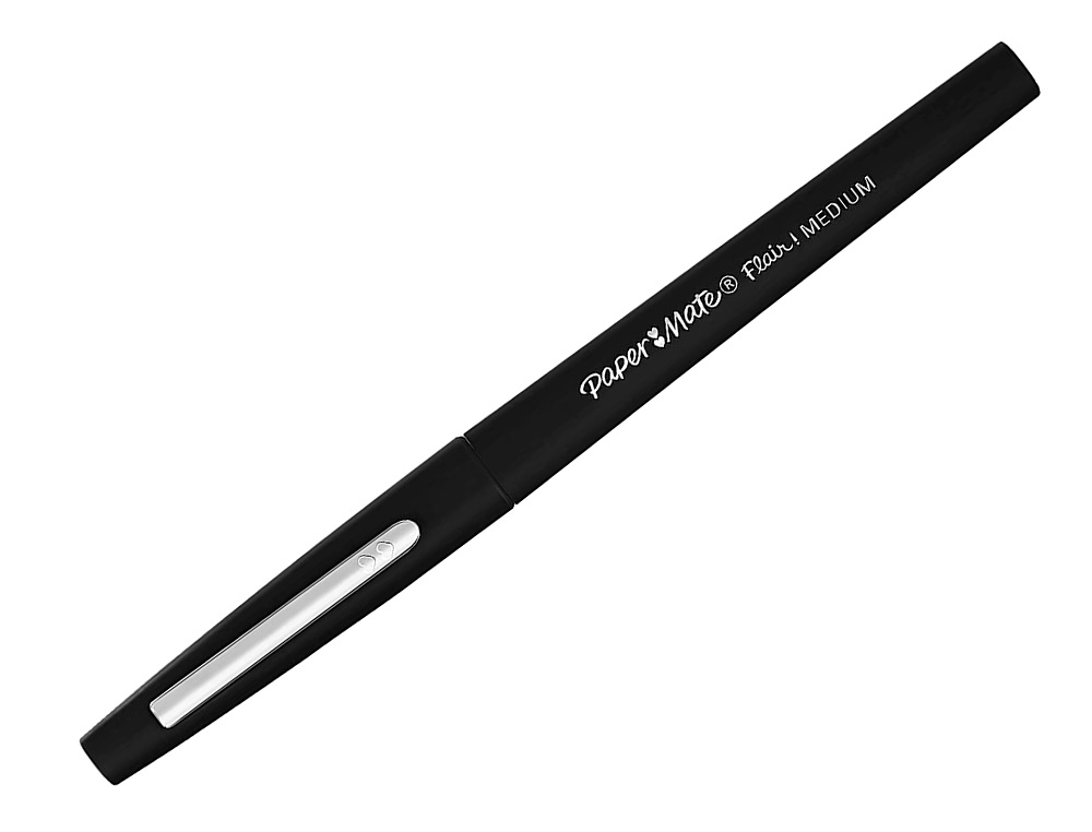FEUTRE ECRITURE PAPER MATE FLAIR ORIGINAL POINTE MOYENNE 0,7MM ENCRES NOIR BLISTER 5 COULEURS