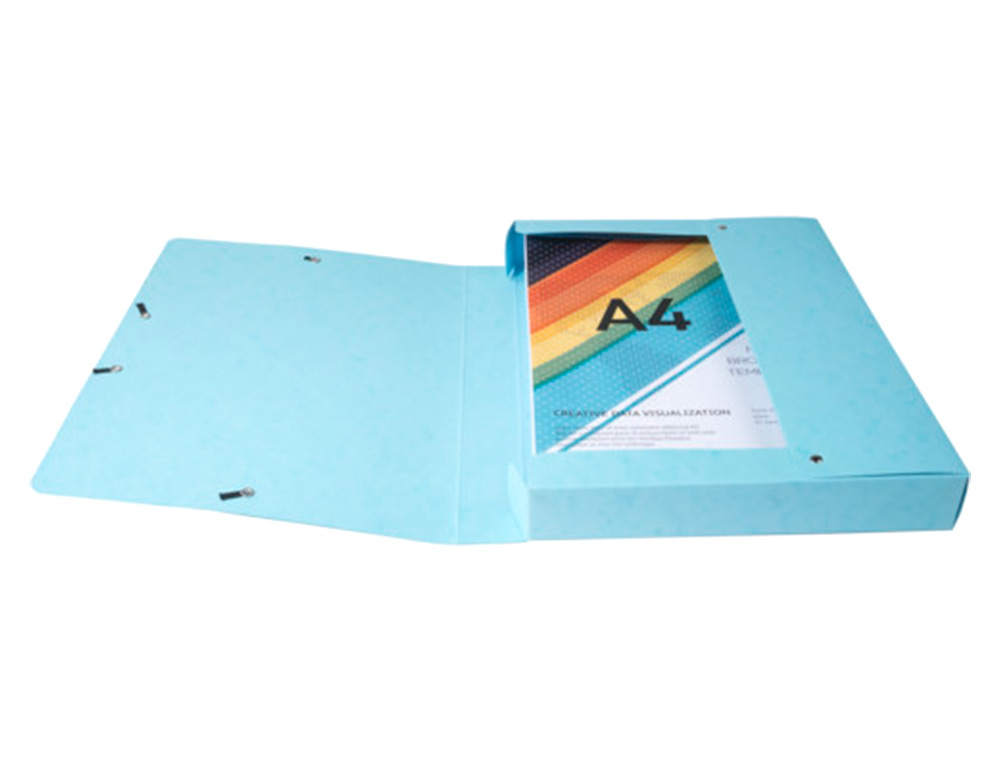 BOITE DE CLASSEMENT EXABOX AQUAREL A4 DOS 40MM ASSORTIMENT