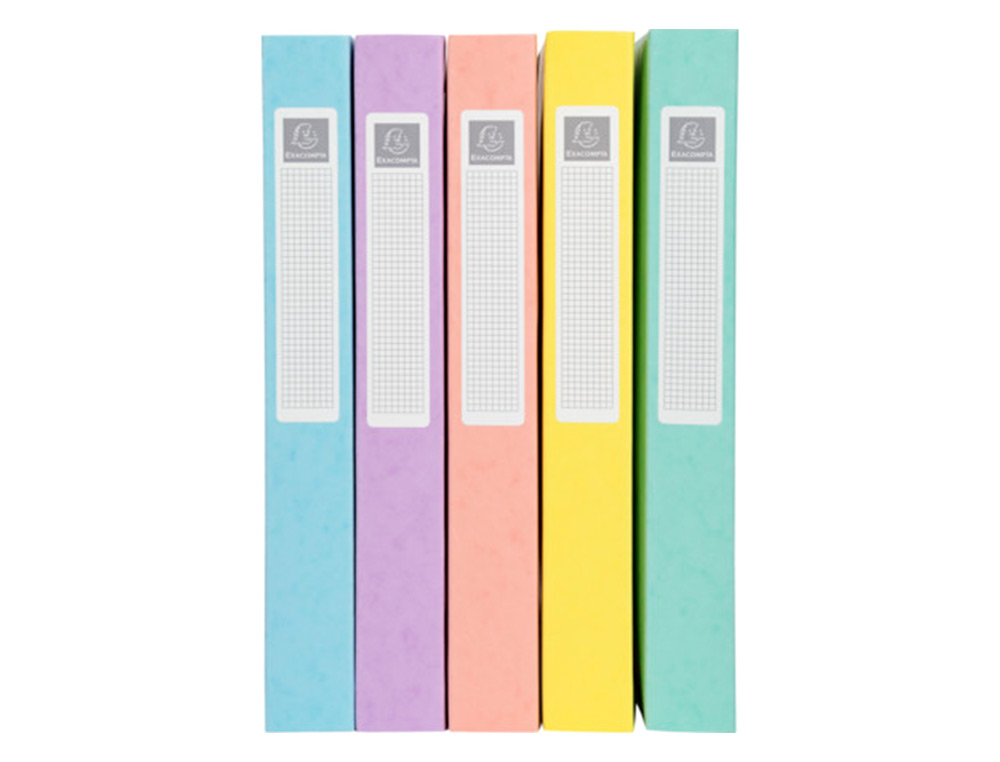 BOITE DE CLASSEMENT EXABOX AQUAREL A4 DOS 40MM ASSORTIMENT