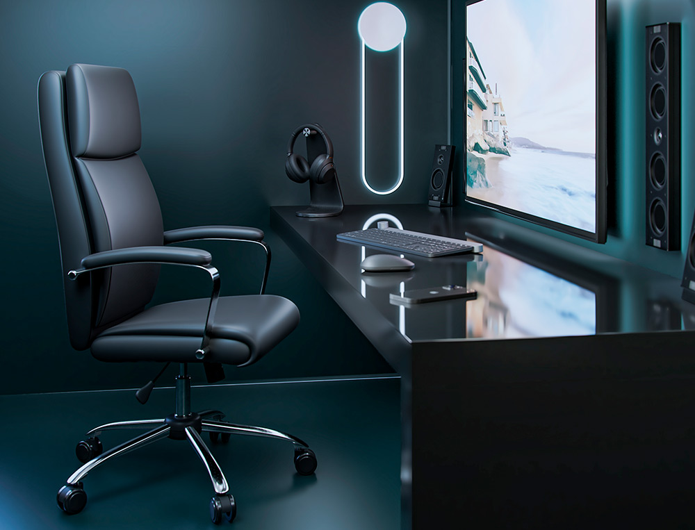 FAUTEUIL DE DIRECTION Q-CONNECT LEO DOSSIER REGLABLE HAUTEUR 1170 + 80 MM HAUTEUR LARGEUR 650 MM PROFONDEUR 700 NOIR