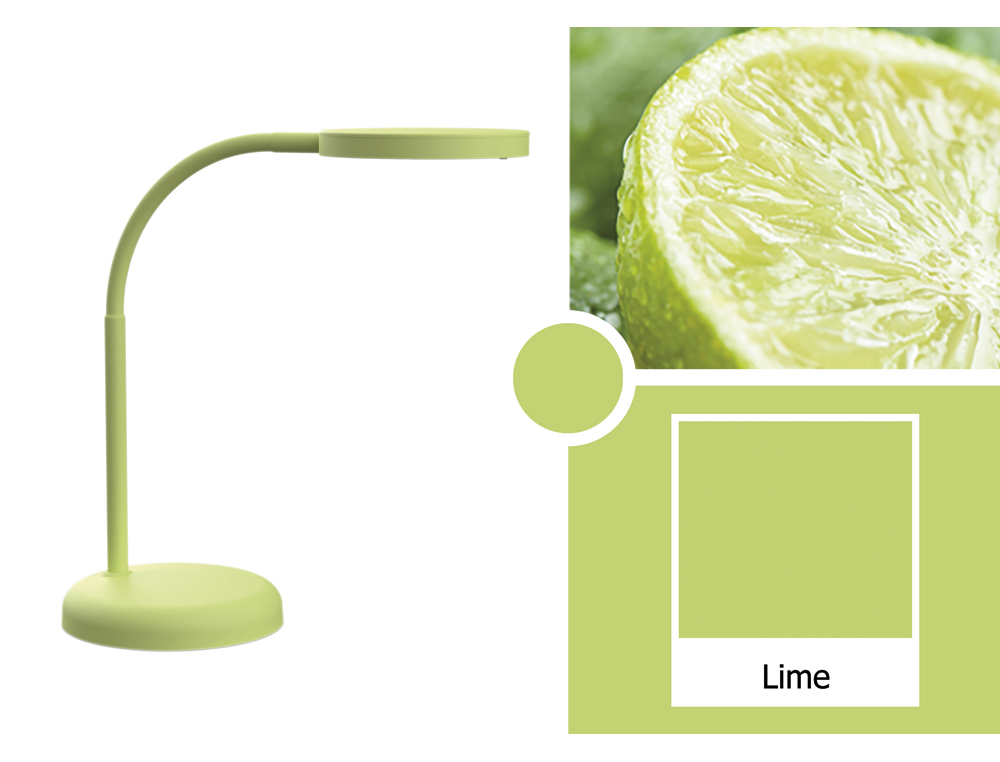 LUMINAIRE BUREAU LED MAULJOY HAUTEUR 33,5CM BRAS 35,8CM TETE DIAMETRE 11,8CM COLORIS VERT